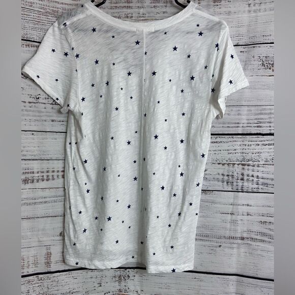 Agolde T shirt Womens size Medium V Neck stars Pima Cotton essential Casual - Picture 5 of 13